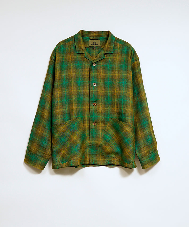 FRENCH CHORE JACKET HEMP CHECK