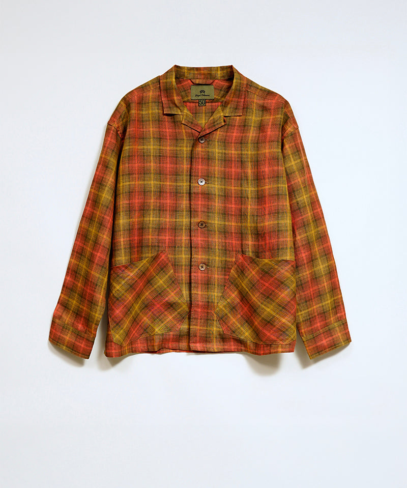 FRENCH CHORE JACKET HEMP CHECK