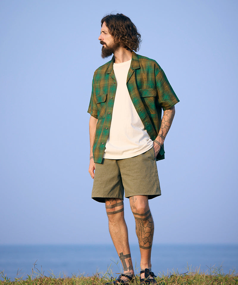 FRENCH CHORE JACKET HEMP CHECK