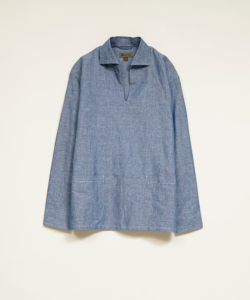 FRENCH PULLOVER SHIRT - DUNGAREE
