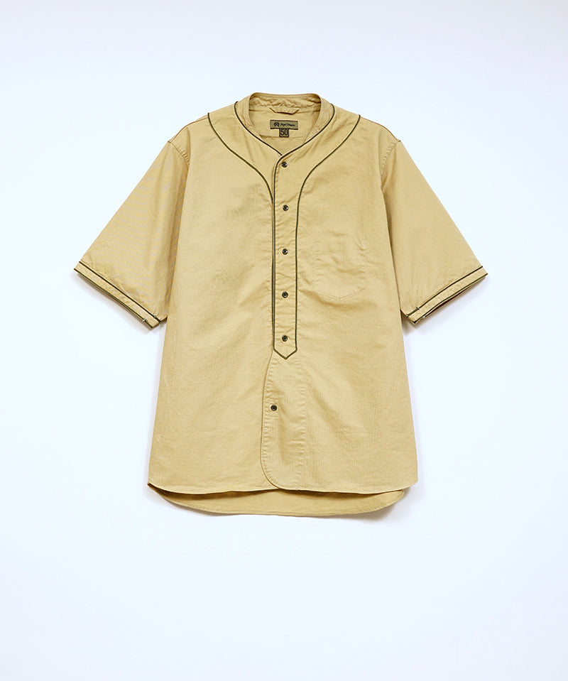 BASEBALL SHIRT SHORT SLEEVE COTTON TWILL