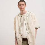 BASEBALL SHIRT SHORT SLEEVE COTTON TWILL