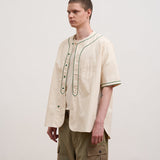 BASEBALL SHIRT SHORT SLEEVE COTTON TWILL