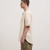 BASEBALL SHIRT SHORT SLEEVE COTTON TWILL