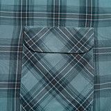 OPEN COLLAR SHIRT RAYON CHECK