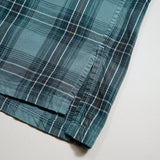 OPEN COLLAR SHIRT RAYON CHECK