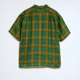 OPEN COLLAR SHIRT - HEMP CHECK