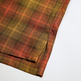 OPEN COLLAR SHIRT - HEMP CHECK