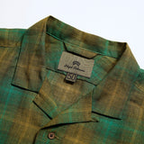 OPEN COLLAR SHIRT - HEMP CHECK
