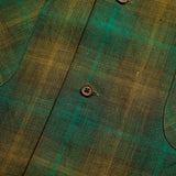 OPEN COLLAR SHIRT - HEMP CHECK