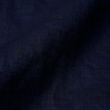 OPEN COLLAR SH　LINEN INDIGO