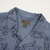 OPEN COLLAR SHIRT SHORT SLEEVE TATTOO