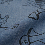 OPEN COLLAR SHIRT SHORT SLEEVE TATTOO