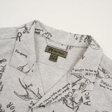 OPEN COLLAR SHIRT SHORT SLEEVE TATTOO