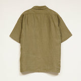 ARMY SHIRT SHORT SLEEVE - LINEN HERRINGBONE TWILL