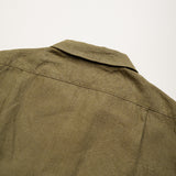 ARMY SHIRT SHORT SLEEVE - LINEN HERRINGBONE TWILL