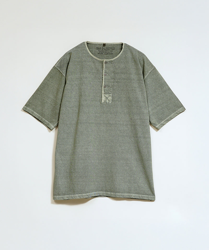 50s HENLEY NECK SHIRT PIGMENT