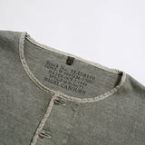 50s HENLEY NECK SHIRT PIGMENT