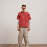 50s HENLEY NECK SHIRT PIGMENT