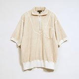 ZIP UP SHORT SLEEVE SHIRT - PILE
