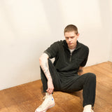 ZIP UP SHORT SLEEVE SHIRT - PILE