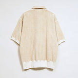 ZIP UP SHORT SLEEVE SHIRT - PILE