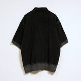 ZIP UP SHORT SLEEVE SHIRT - PILE