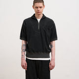 ZIP UP SHORT SLEEVE SHIRT - PILE