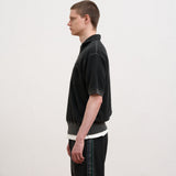 ZIP UP SHORT SLEEVE SHIRT - PILE