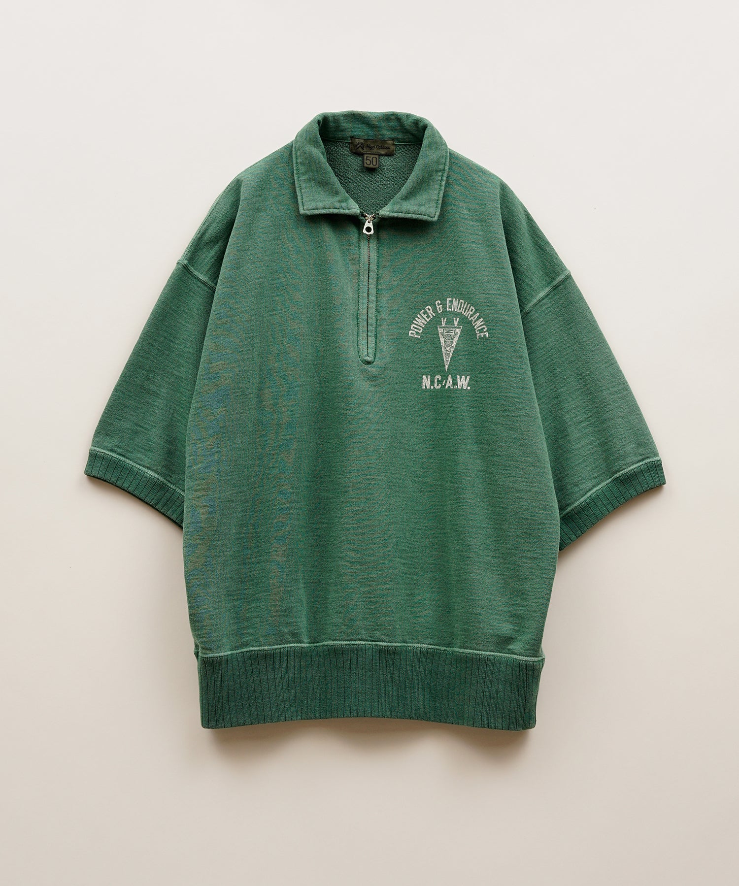 HALF ZIP SWEAT SHORT SLEEVE