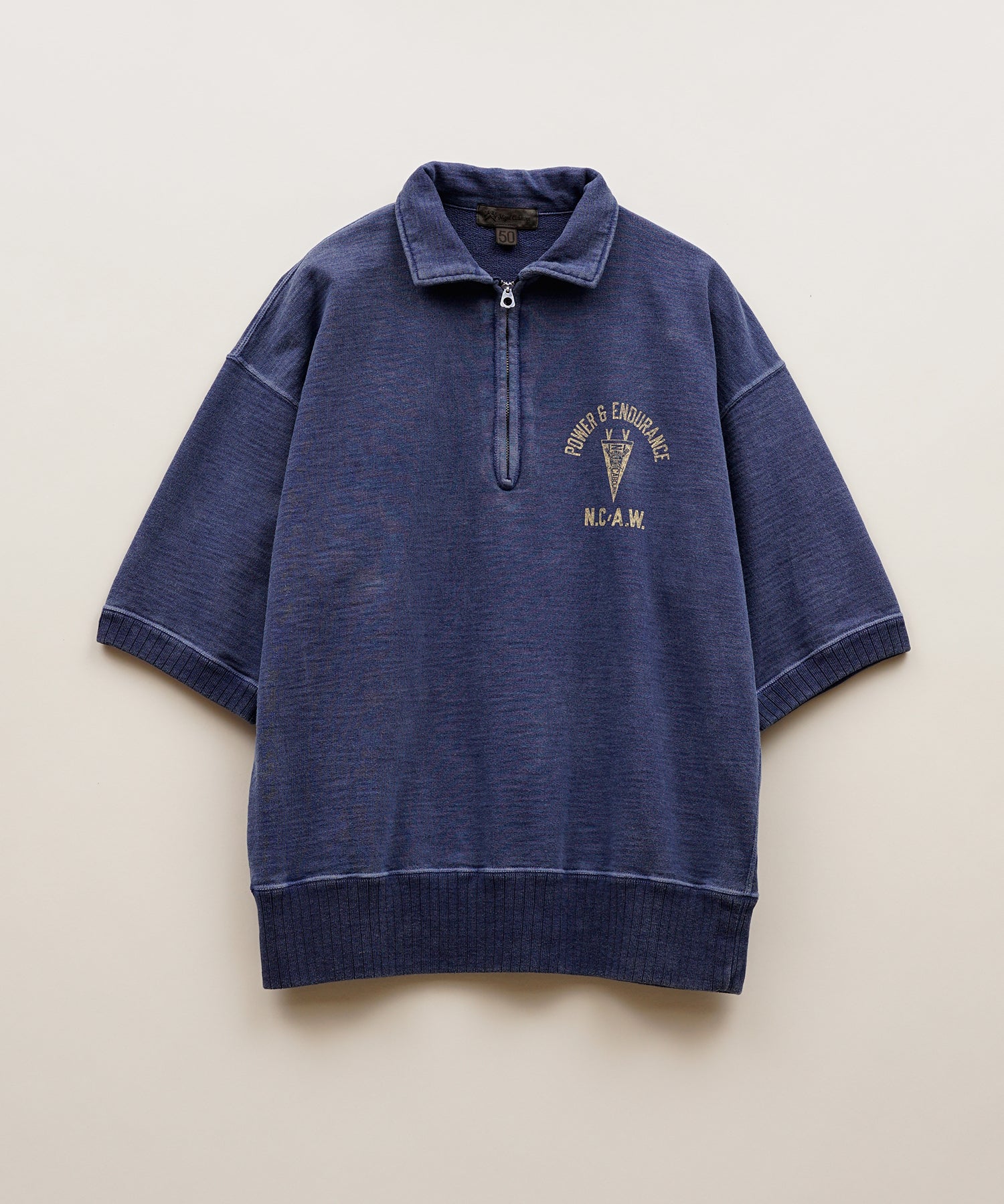 HALF ZIP SWEAT SHORT SLEEVE