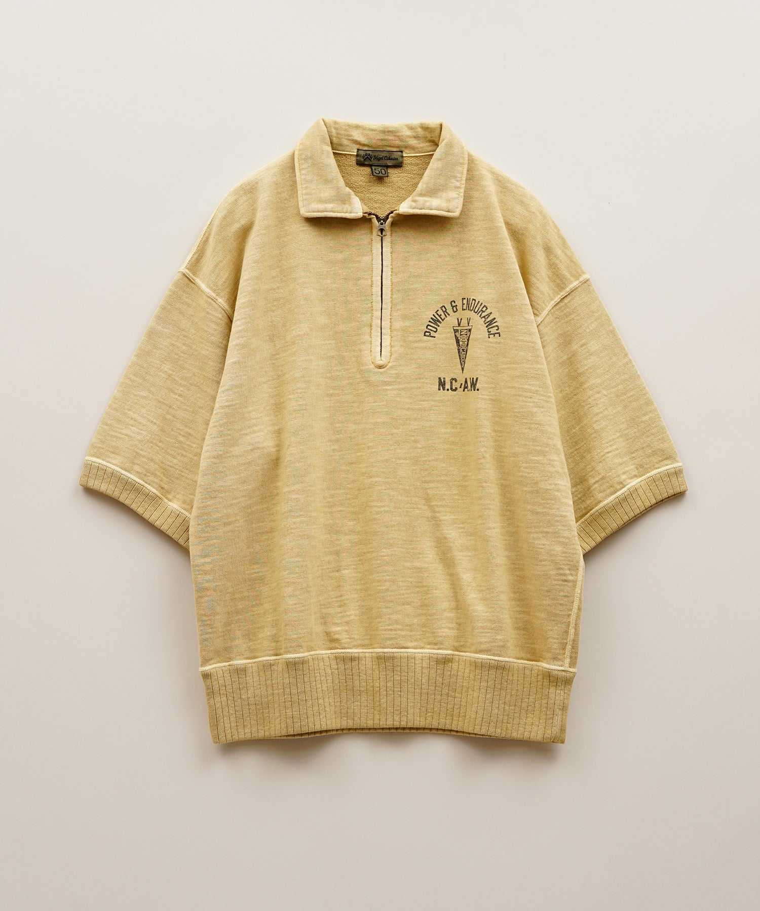 HALF ZIP SWEAT SHORT SLEEVE