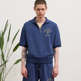 HALF ZIP SWEAT SHORT SLEEVE