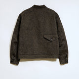 FRENCH WORK JACKET MIX BLACK CHAMBRAY