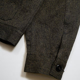 FRENCH WORK JACKET MIX BLACK CHAMBRAY