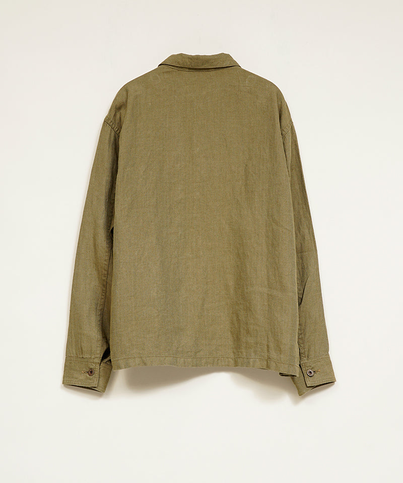 USMC CHORE JACKET LINEN HERRINGBONE TWILL