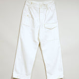 BRITISH ARMY PANT WHITE DENIM