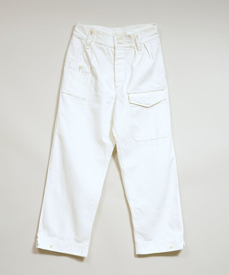 BRITISH ARMY PANT WHITE DENIM
