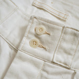 BRITISH ARMY PANT WHITE DENIM