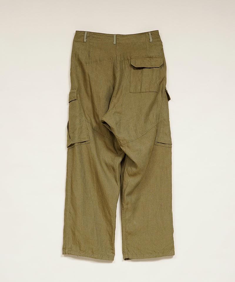 ROYAL NAVY CARGO PANT - LINEN HERRINGBONE TWILL