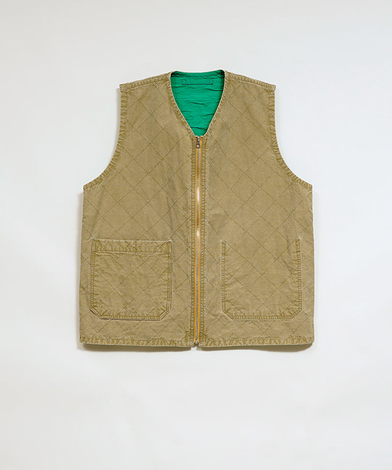 QUILTING DECK VEST RIPSTOP REVERSIBLE