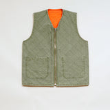 QUILTING DECK VEST RIPSTOP REVERSIBLE