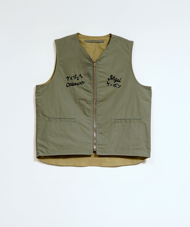 SOUVENIR VEST REVERSIBLE COTTON NYLON WEATHER