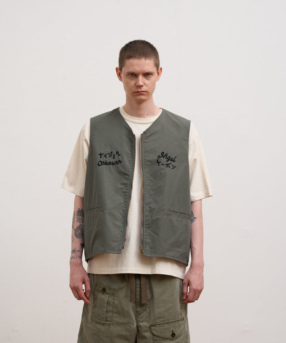 SOUVENIR VEST REVERSIBLE COTTON NYLON WEATHER