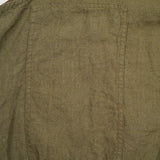 PULLOVER ARMY VEST LINEN HERRINGBONE TWILL
