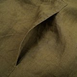 PULLOVER ARMY VEST LINEN HERRINGBONE TWILL