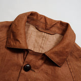 FISHERMAN COAT KAKISHIBU LINEN