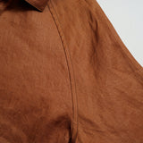 FISHERMAN COAT KAKISHIBU LINEN