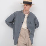 FARMER STAND SHIRT - COTTON LINEN