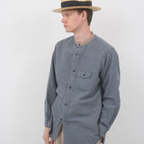 FARMER STAND SHIRT - COTTON LINEN